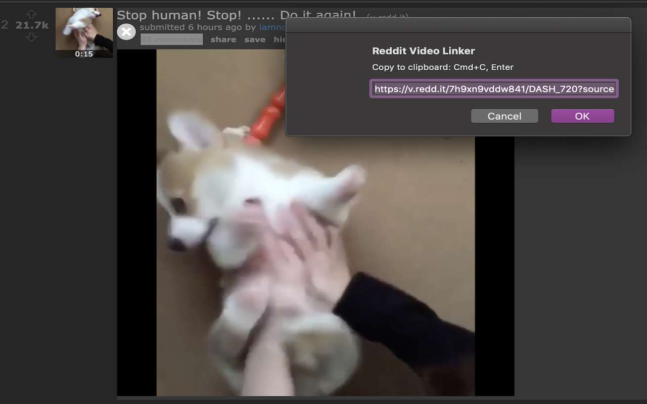 Reddit Video Linker Preview image 2