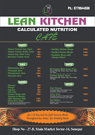 Lean Kitchen menu 1