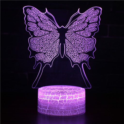 Title 4, Lámpara de mesa USB táctil pequeña 3D de acríli...