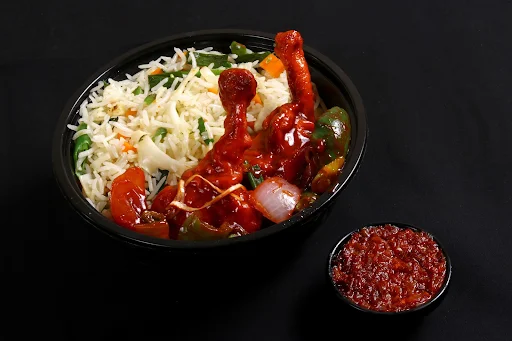 Chicken Lollipop Masala Rice Bowl