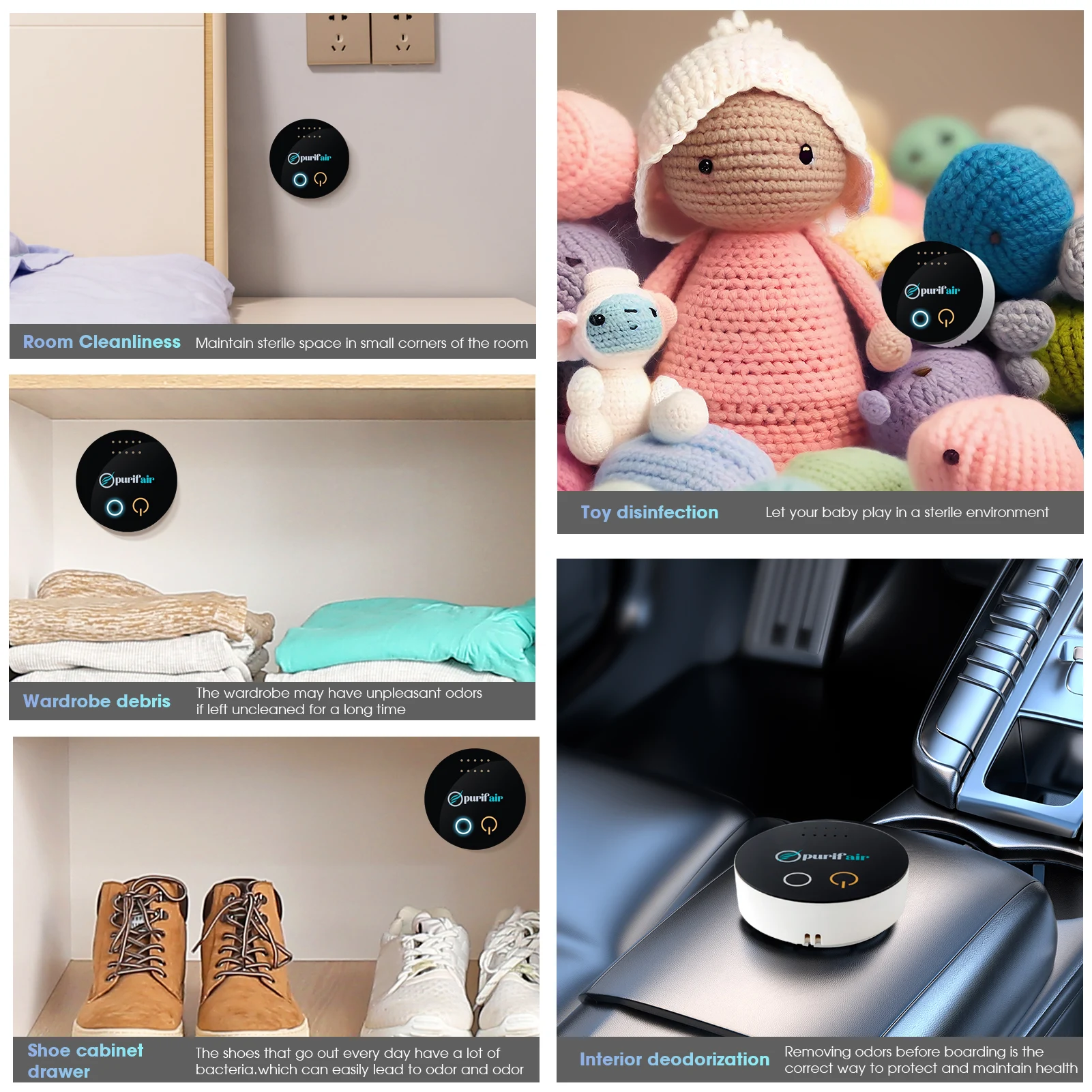 Title 8, Elektrischer Luftreiniger, Desinfektion, Geruch...