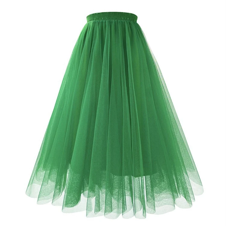 Jupe en maille plissée mi-longue grande taille, jupe ample évasée, jupe trapèze, parfaite pour un look féminin et confortable.