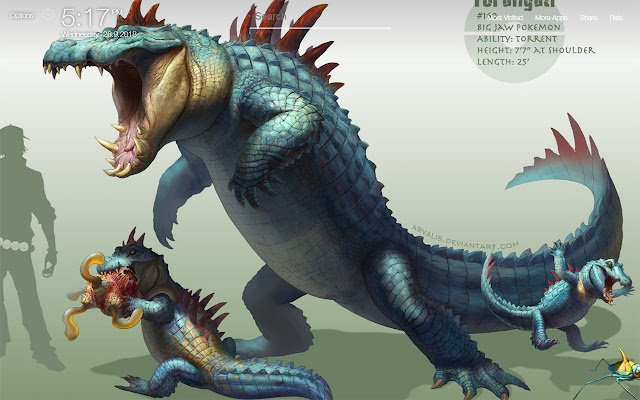 Feraligatr Wallpapers FullHD New Tab