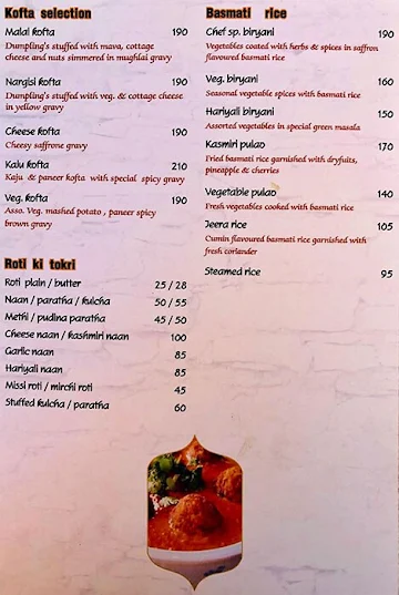 New Sanjha Chulla - Garden Restaurant menu 