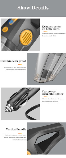 Title 12, Portable Car and Wireless Car Vacuum Cleaner, H...