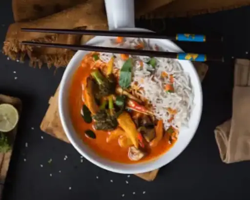 Thai Red Curry With Rice [Veg]