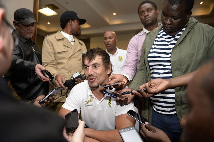 Eben Etzebeth during the South African national mens rugby team season launch at Southern Sun Pretoria Hotel on July 11, 2019 in Pretoria, South Africa.