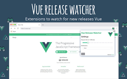 Vue release watcher