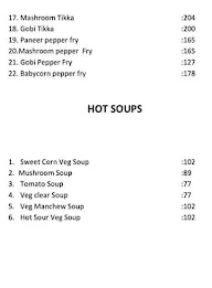 Mummy's Uduppi menu 5