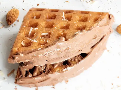 Swiss Choco Almond Waffle Sandwich