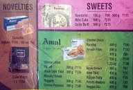 Amul Ice Cream Parlour and Cafe menu 4