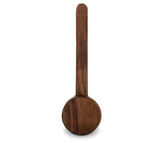 Title 6, Hammered Copper Coffee Bean Spoon with Sandalwo...