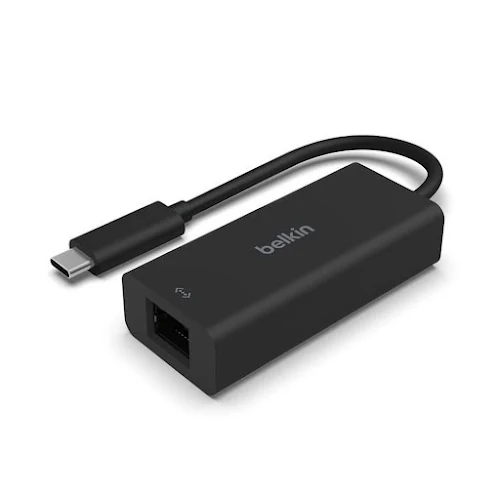 Bộ chuyển đổi USB-C sang Ethernet 2.5 Gigabit Belkin, màu đen (INC012btBK)
