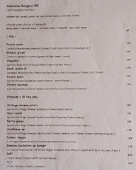 Artisnal Bowls and Burgers menu 1