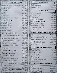 Madras Bhuvan menu 4