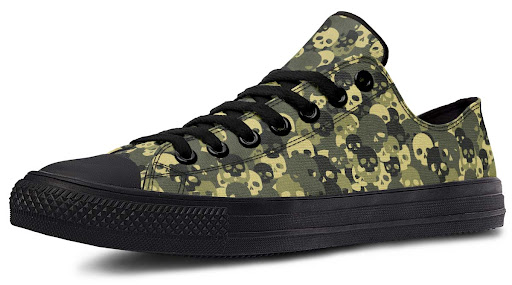 Title 5, Fashion Print Couple Low-Top Canvas Shoes. Comf...