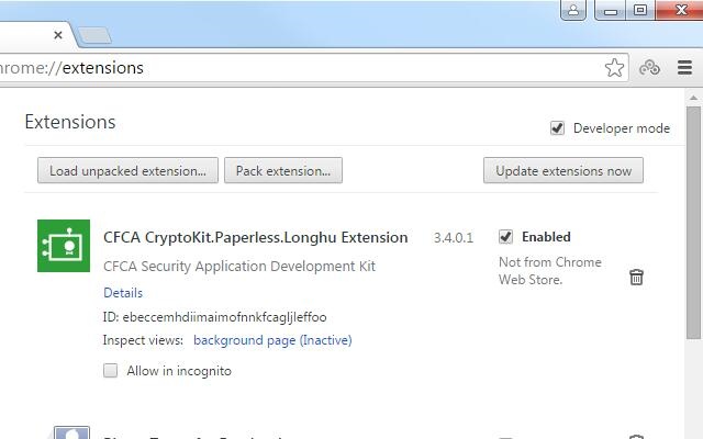 CFCA CryptoKit.Paperless.Longhu Extension