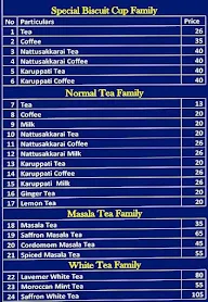 Veera Ganeson Tea Stall menu 1