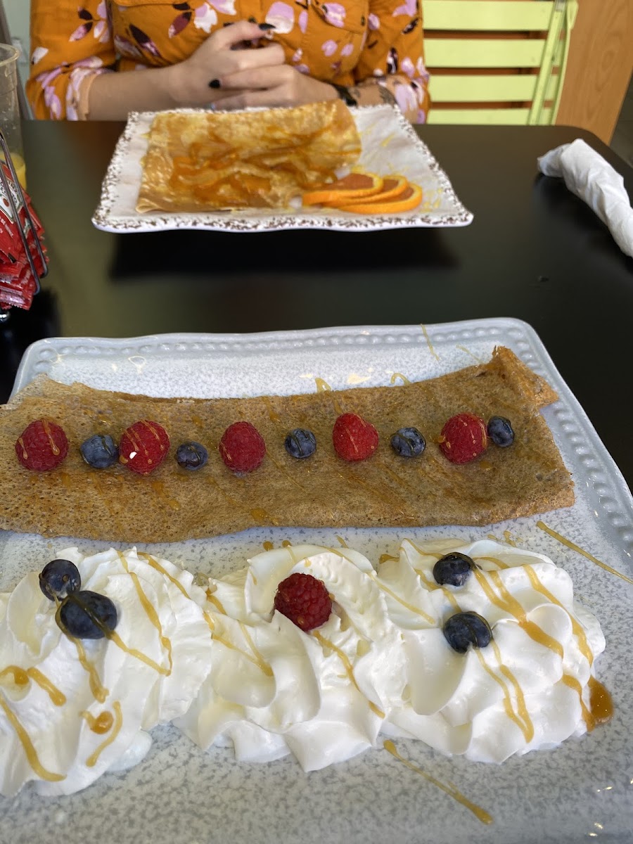 Delicious gluten free crepes