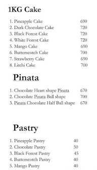 Kanha Cakes & Bakes menu 1