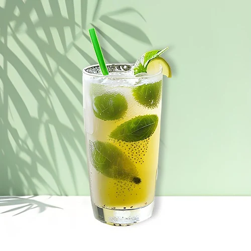 BASIL SEED LIME SODA