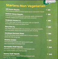 Babai Bhojanam menu 3