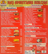 RAJ AMRITSARI KULCHA & DHABA menu 1