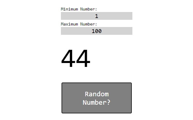 Random Number Generator chrome extension