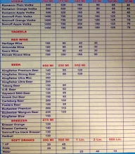 Blue Heaven Bar And Restaurant menu 1