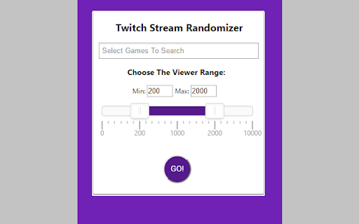 Twitch Stream Randomizer