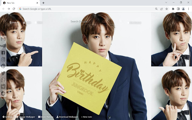 BTS JungKook Wallpaper New Tab