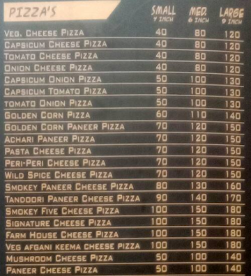 Pizza Plaza menu 