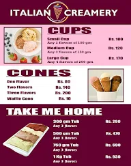 Italian Creamery menu 2