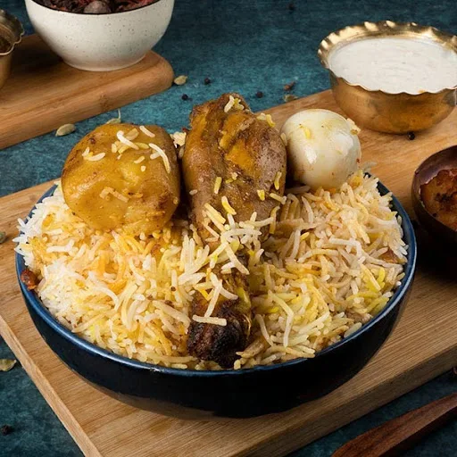 Chicken Biryani With Raita + Chicken Tikka Kebab