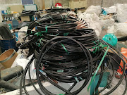 These Telkom cables were confiscated in Mfuleni and Stellenbosch on Tuesday.