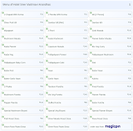 Hotel Sree Vaishnavi Anandhas menu 1