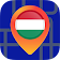 ????Maps of Hungary icon