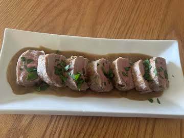 Beer Braised Pork Tenderloin