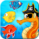 Hippocampe pirate match 3 icon