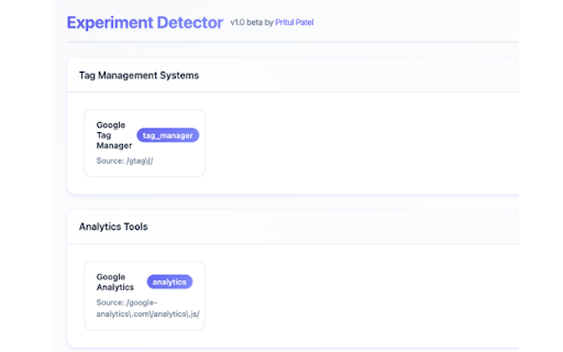 Experiment Detector