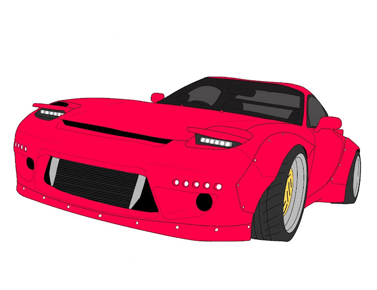 こくろーまるさんが投稿したイラスト・カスタムカー・ロケットバニー・RX-7・FD3Sに関するカスタム事例の投稿画像2枚目