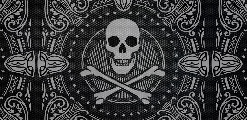 Череп и кости 6. Skull and Bones. Bones Theme Android.