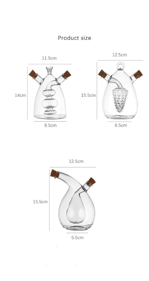 Kitchen Household Creative Double-layer Glass Oiler Precise Oil Control Elegant and Functional Design Perfect for Home U