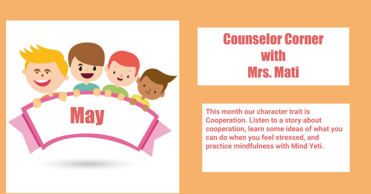 EBE - May Counselor Corner