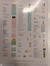 Gianis Ice Cream menu 2