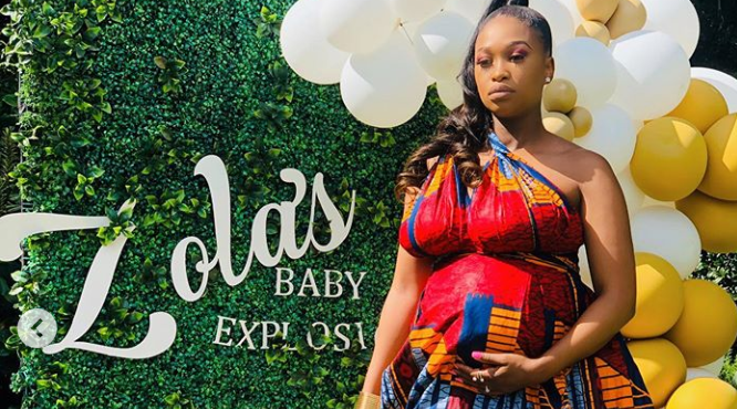 Zola Nombona had an amazing baby shower.