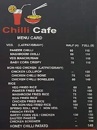 Chilli Cafe menu 1