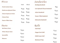 Indu Bakers menu 1