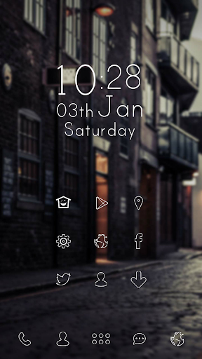 Grey quiet street theme