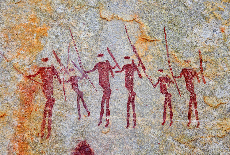 The Hawks arrested a man after he advertised San rock art for sale on social media.